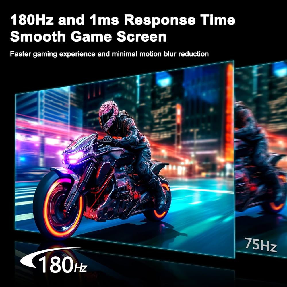 nami27★ Amazon.com: SANSUI 27 Inch Curved Gaming Monitor 200Hz 180Hz